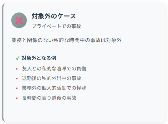 労災補償をされないケース